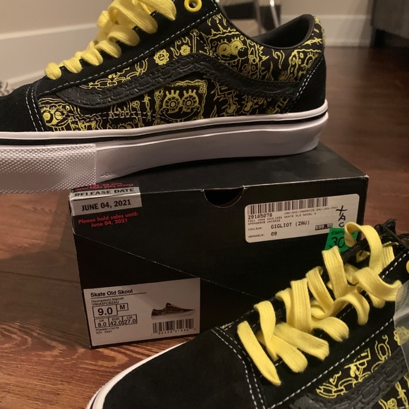 Vans Sponge Bob size 9 us men - Picture 2 of 3